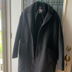 Cole Haan Wool Winter Trench Coat